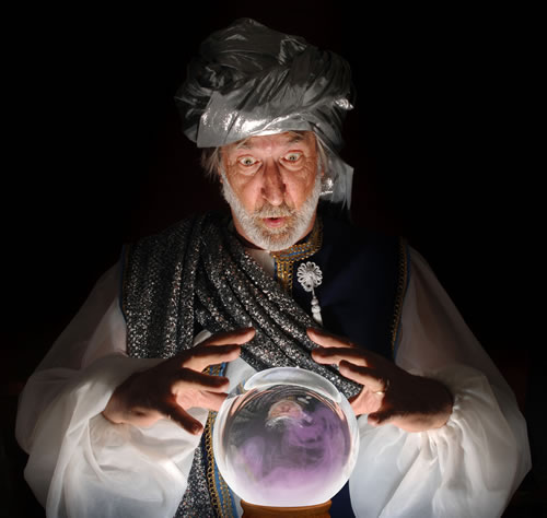 Vidência do amor na bola de cristal